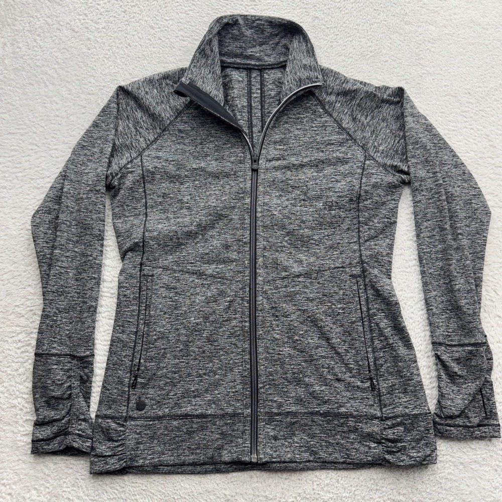 Outdoor Research Womens Gray Space Dye Full Zip Athletic Hiking Jacket Size M